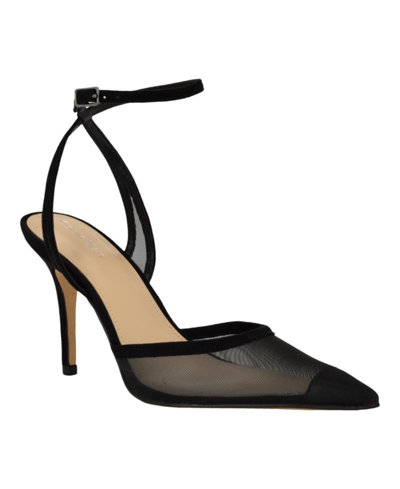 Women's Ozala Mesh Ankle Strap Stiletto Pumps