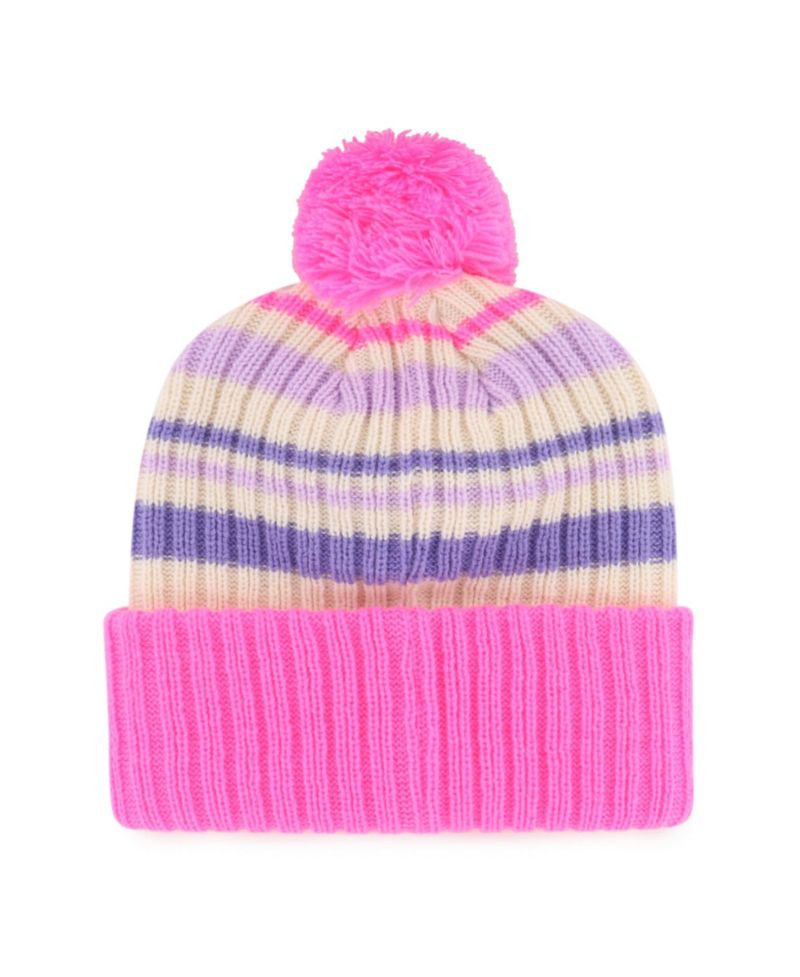Big Boys and Girls '47 Pink Philadelphia Eagles Snow Fort Cuffed Knit Hat