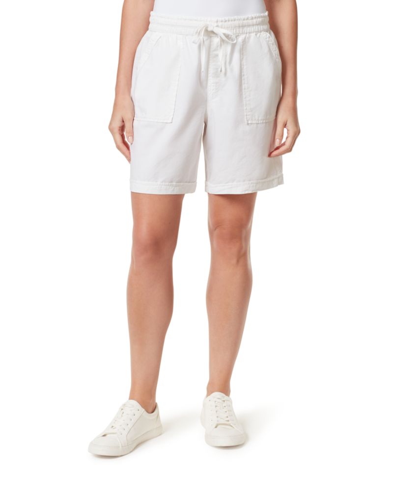 Women's Linen Pull On Drawstring Shorts