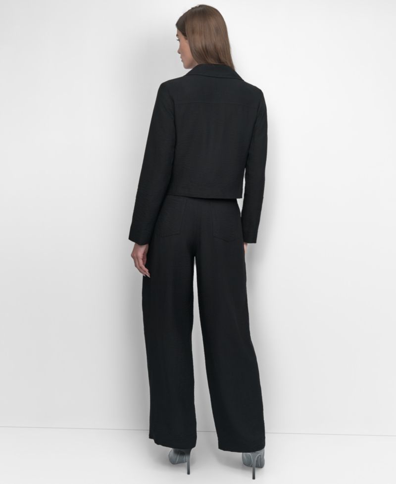 Women's Zipper Detailed Crinkle Jacket