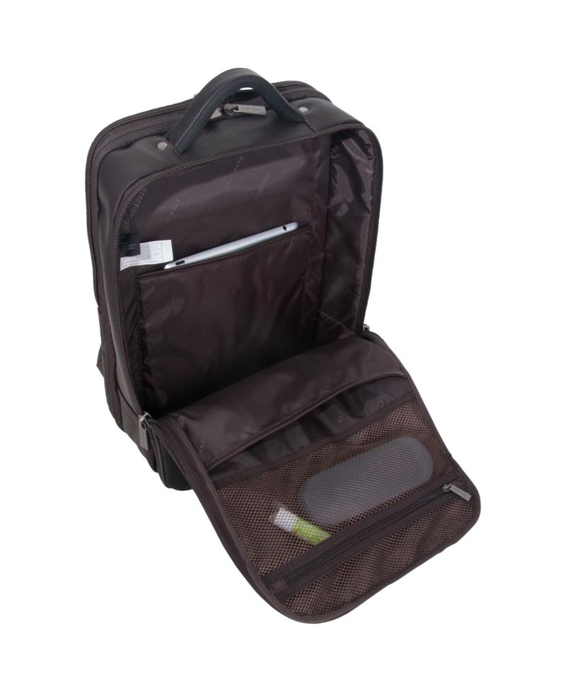 Full-Grain Colombian Leather 16" Laptop Tablet Travel Backpack