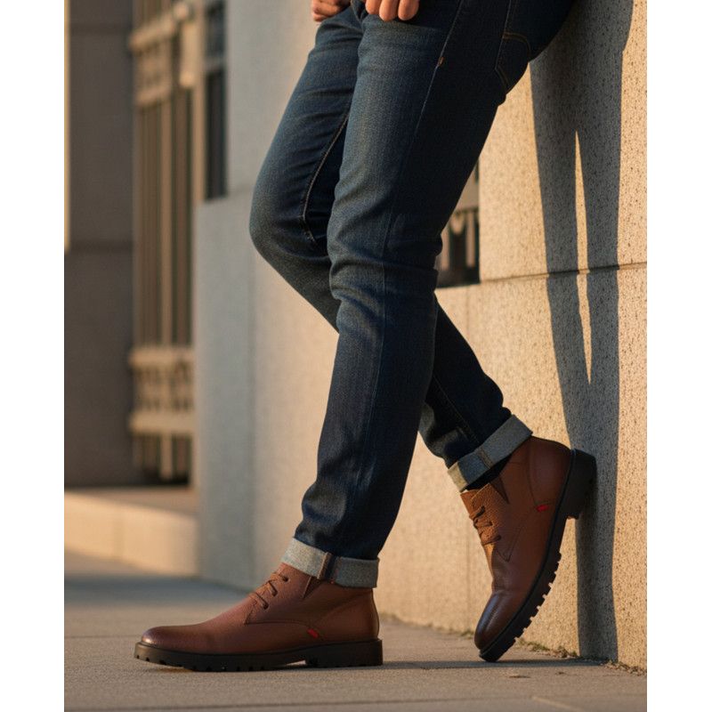 Clark Road Hands-Free Slip On Technology Leather Laceup Chukka Boots