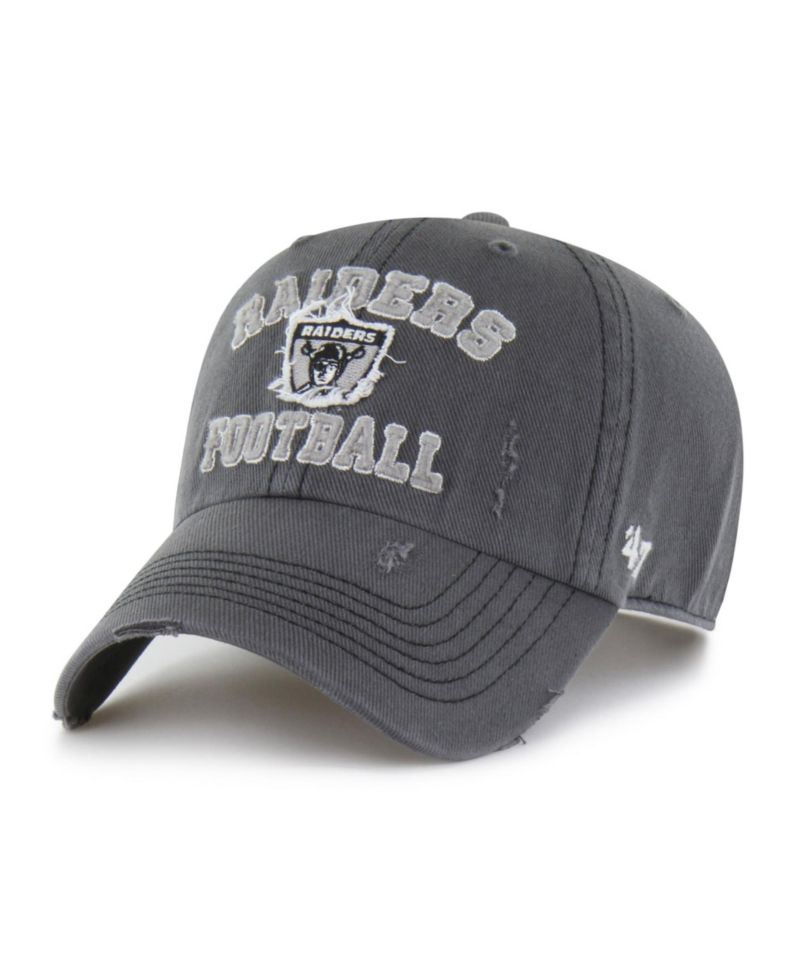 Men's '47 Charcoal Las Vegas Raiders Seymoore Clean Up Adjustable Hat