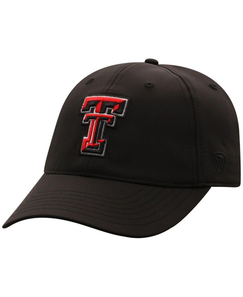Men's Black Texas Tech Red Raiders Victory Trainer Adjustable Hat