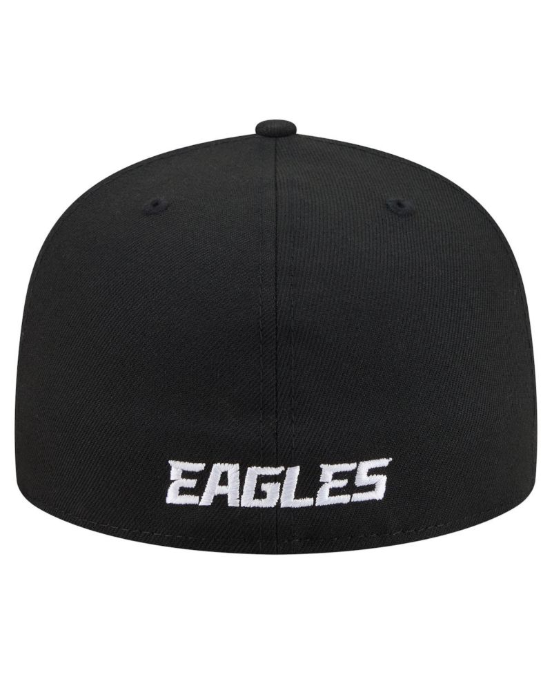 Men's Black Philadelphia Eagles 59FIFTY Fitted Hat