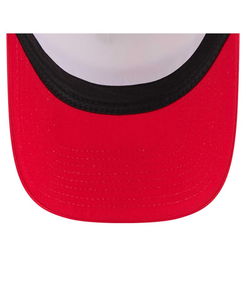 Men's White/Red Kansas City Chiefs Sport Night Color Block 9FORTY A-Frame Trucker Adjustable Hat