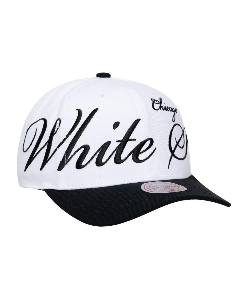 Men's and Women's White/Black Chicago White Sox XL Script Pro Crown Adjustable Hat