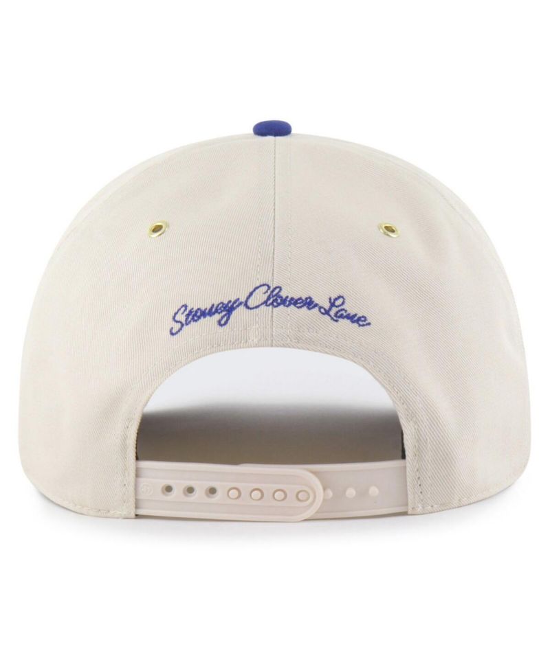 Stoney Clover Lane X Men's Natural/Royal Los Angeles Dodgers Glitter Rope Hitch Adjustable Hat