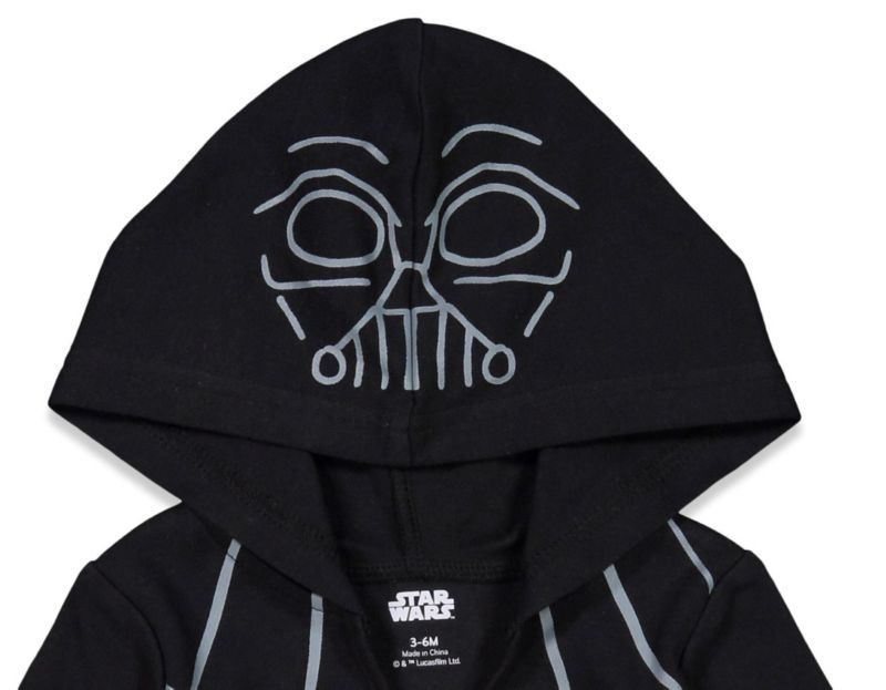 Baby Boys Darth Vader R2-D2 Chewbacca 3 Pack Bodysuits