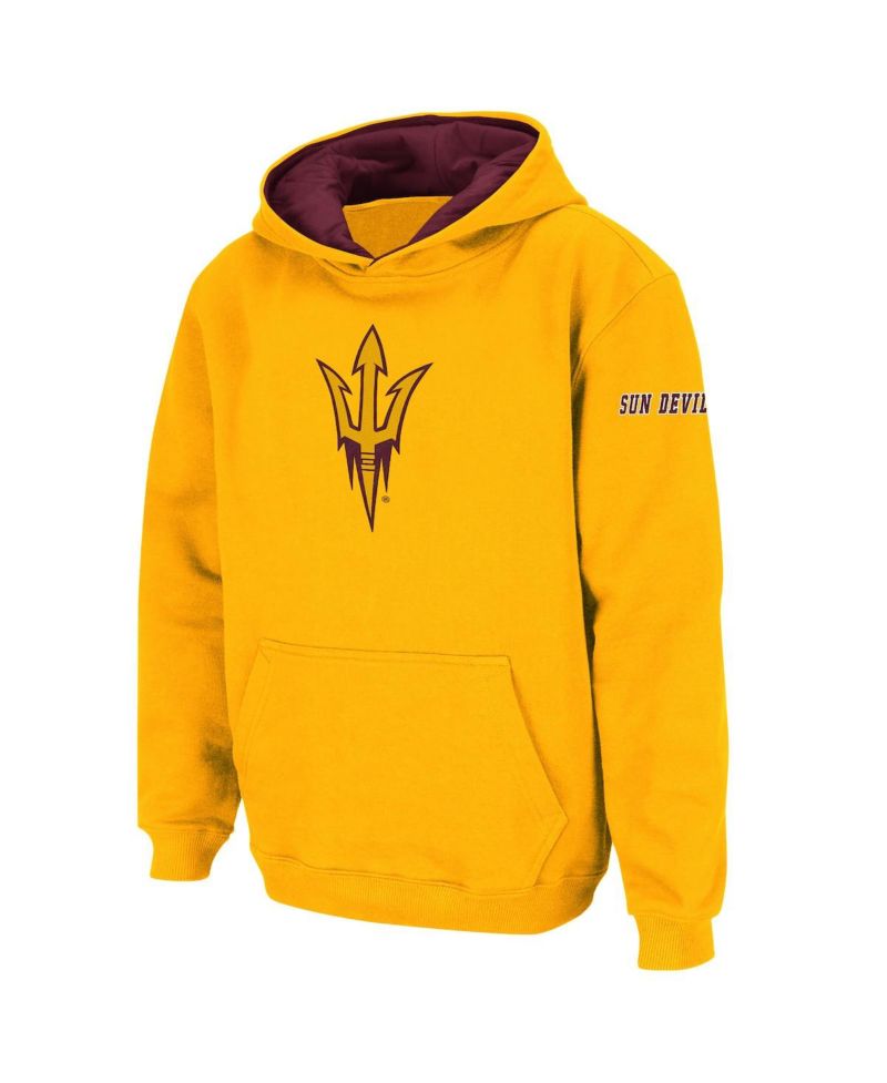 Big Boys Gold Arizona State Sun Devils Big Logo Pullover Hoodie