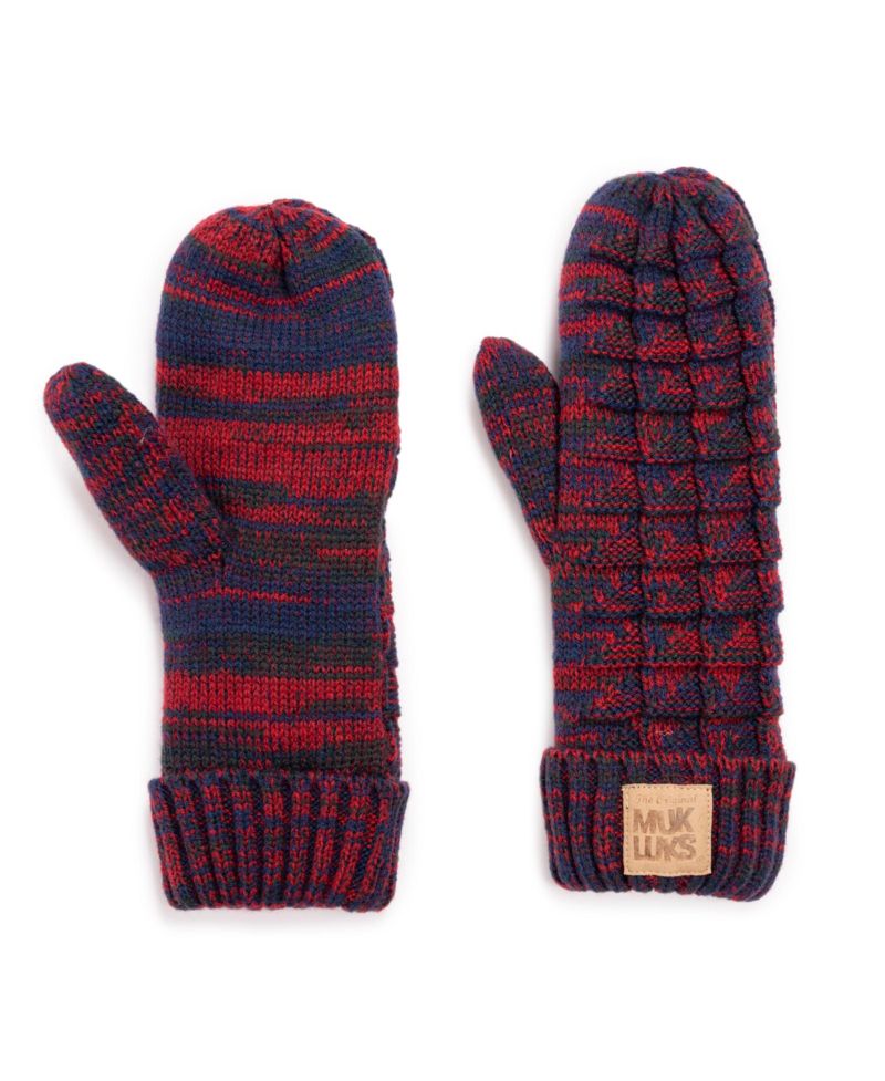 Women's Patch Pom Mittens