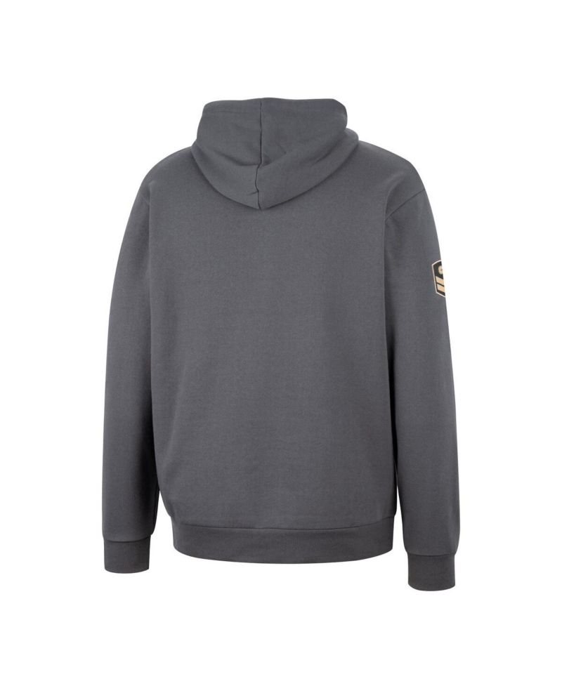 Men's Charcoal Oklahoma Sooners OHT Military-Inspired Appreciation Quarter-Zip Hoodie