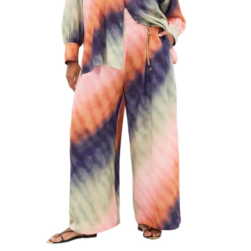 Women's Sunset Ombre Print Wide Leg Pant