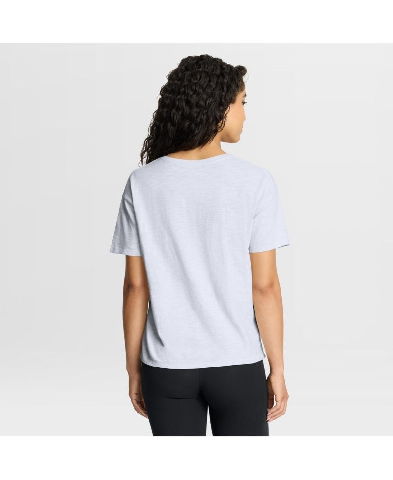 Women's White Miami Dolphins Redzone Slub Boxy T-Shirt