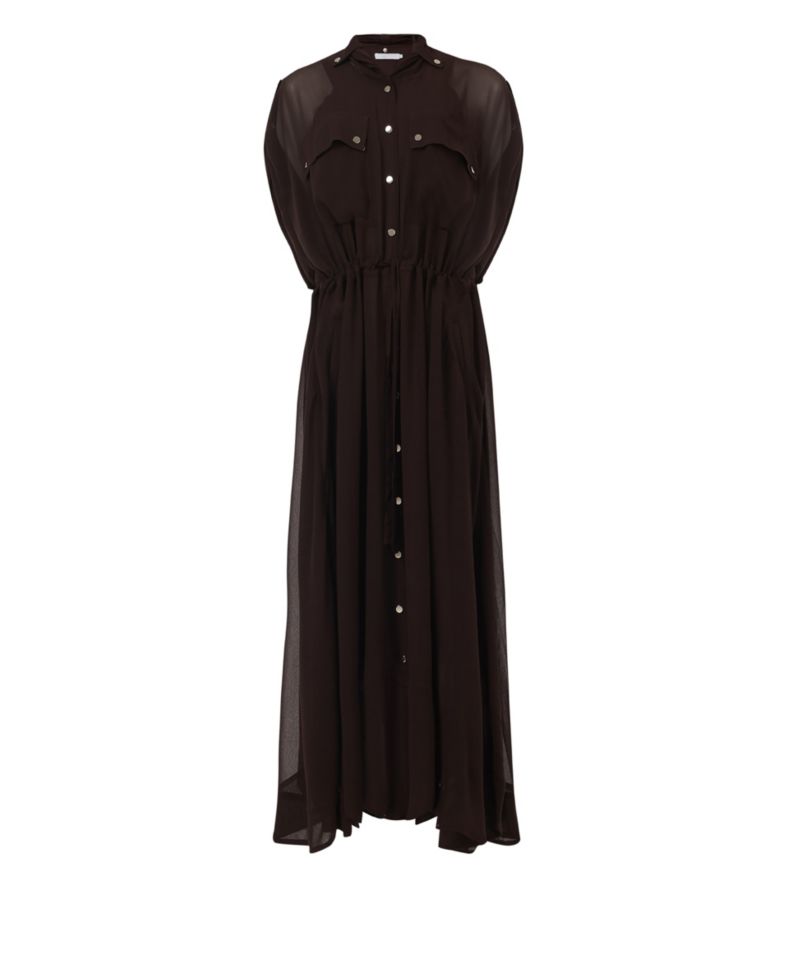 Women's Patch Pocket Drawcord Waist Dress