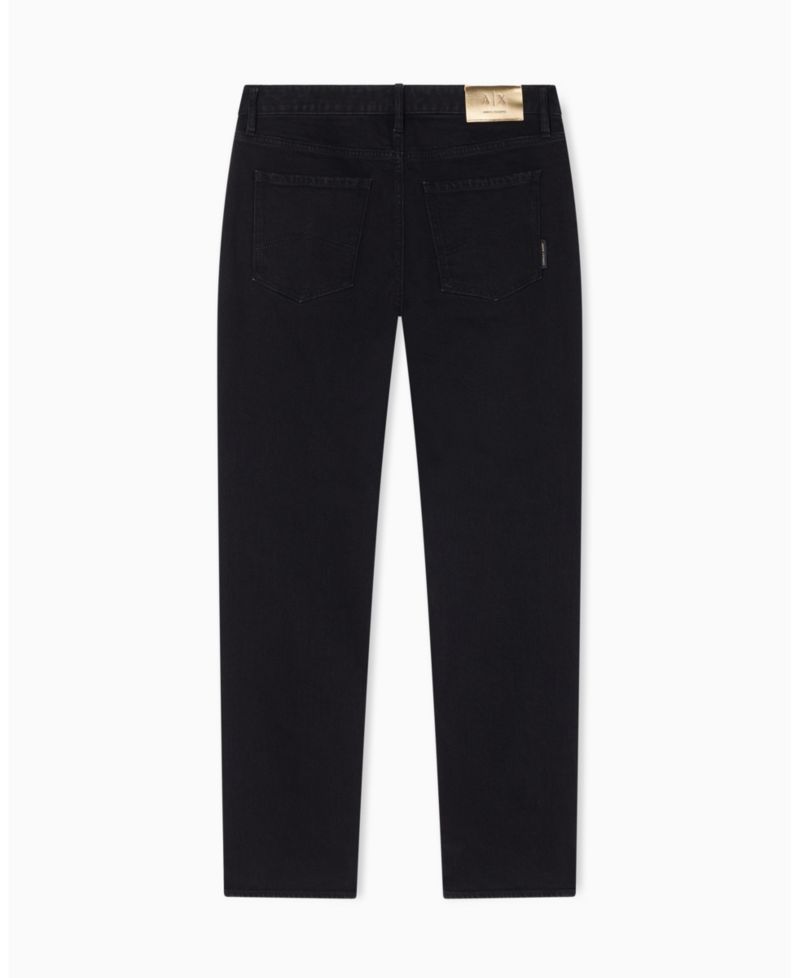 Men's Black and Gold J14 Slim Denim Jeans