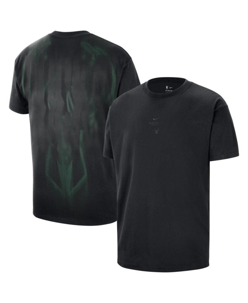 Men's Black Milwaukee Bucks 2026 Standard Issue Pre-Game Max 90 T-Shirt