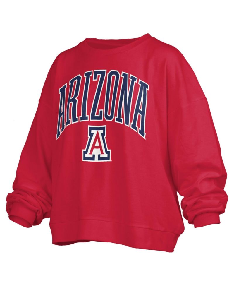 Women's Janise Arizona Wildcats Oversized-Fit Fleece Sweatshirt