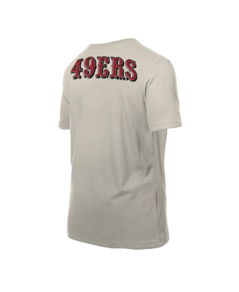 Men's Light Beige San Francisco 49ers Multi Patch T-Shirt