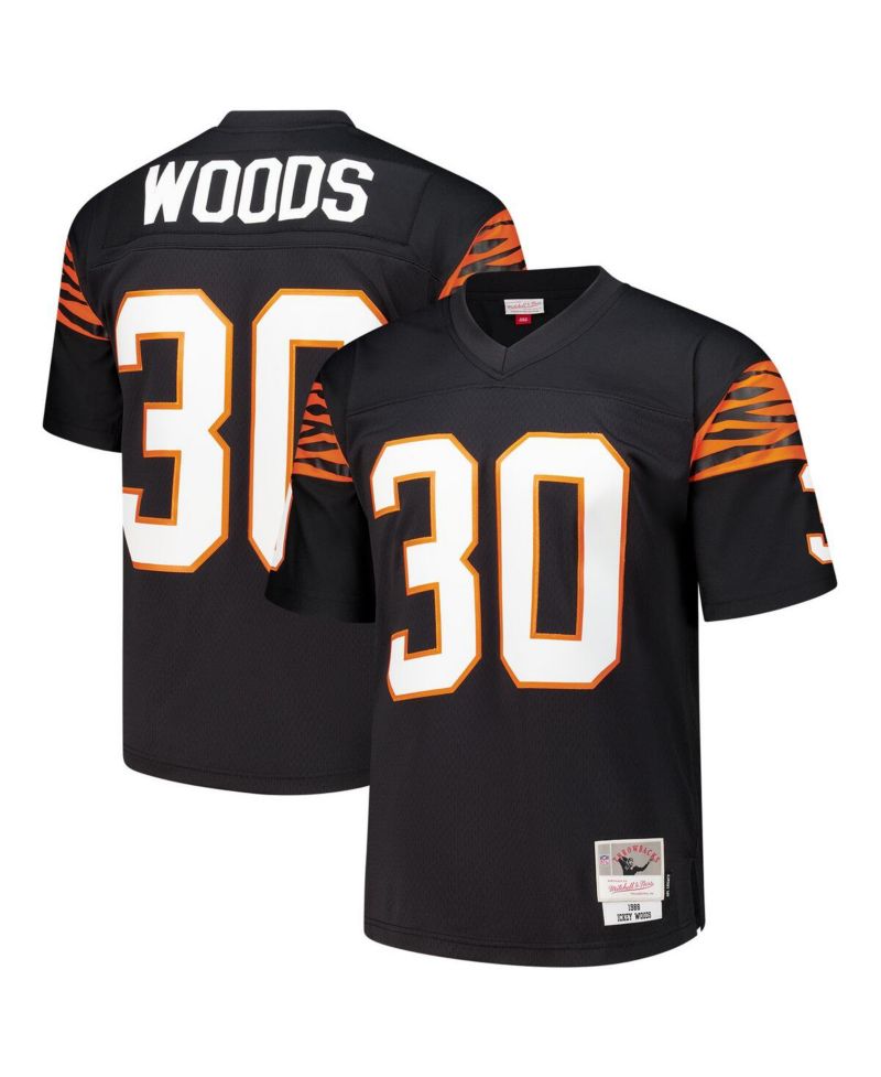 Men's Ickey Woods Black Cincinnati Bengals 1988 Legacy Replica Jersey