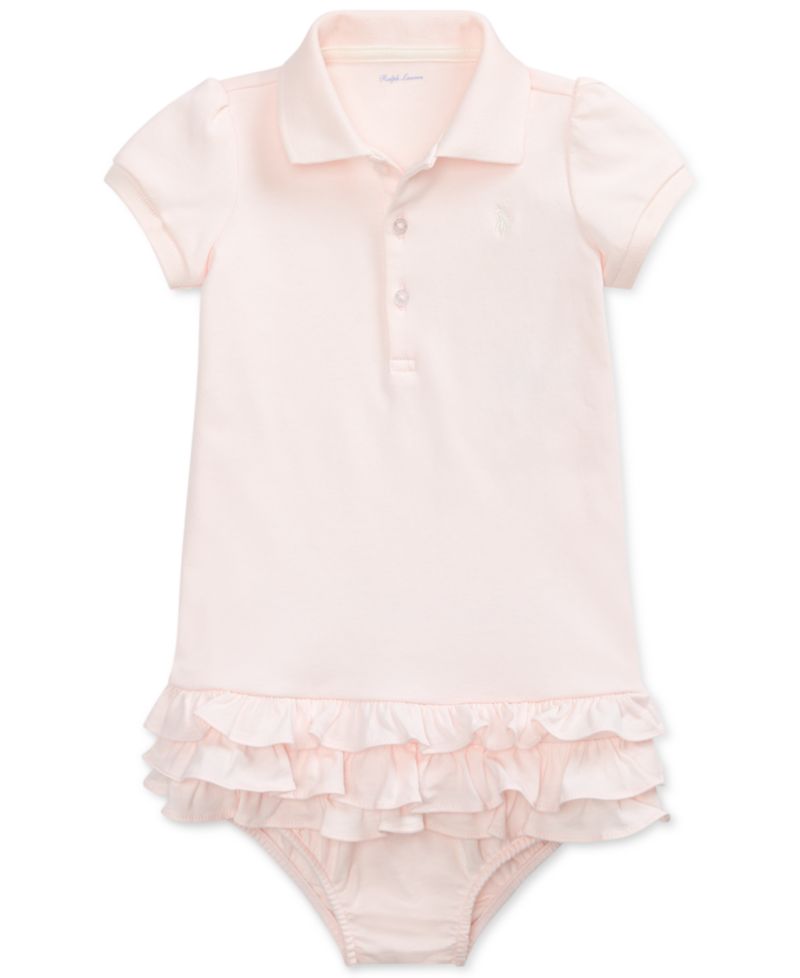 Baby Girls Ruffled Trim Cupcake Dress