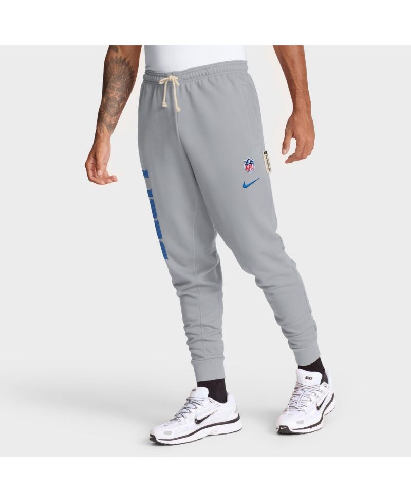 Men's Gray Detroit Lions Sideline Ground Game Performance Taper Pants