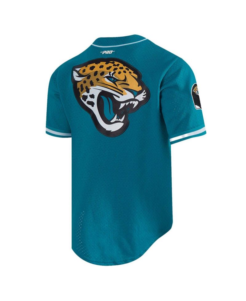 Men's Trevor Lawrence Teal Jacksonville Jaguars Mesh Button-Up Baseball Jersey