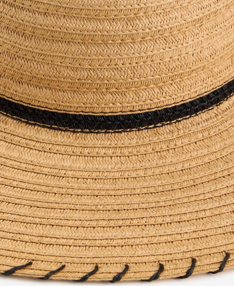 Textured Stripe Floppy Hat
