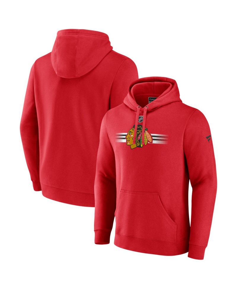 Men's Chicago hawks Authentic Pro Secondary Pullover Hoodie