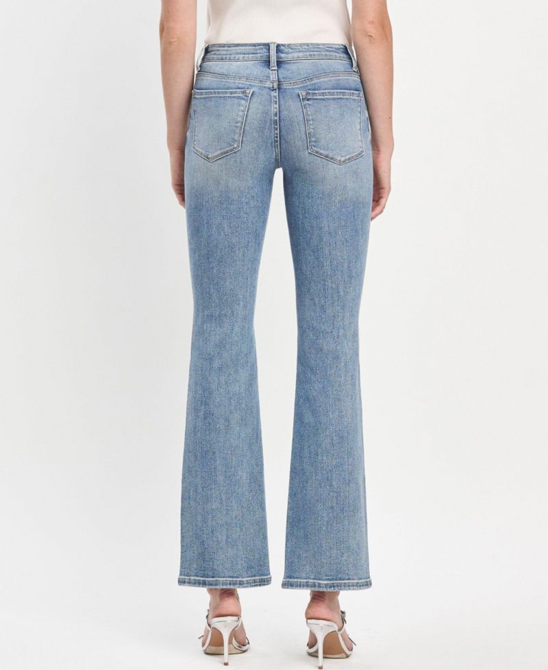 Women's Mid Rise Full Length Bootcut Jeans