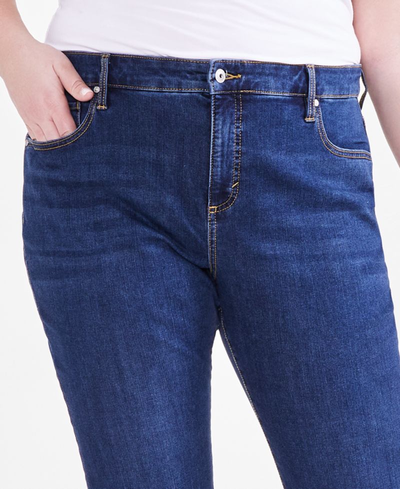 Petite Mid-Rise Curvy Bootcut Jeans, Petite & Petite Short