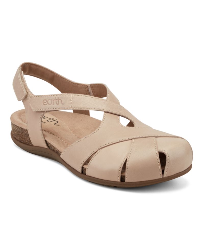 Women's Brentia Leather Criss-Cross Flat Sandals