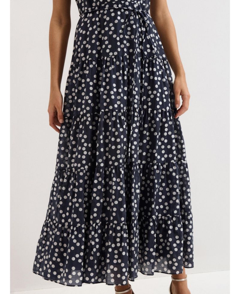 Women's Nita Navy Spot Maxi