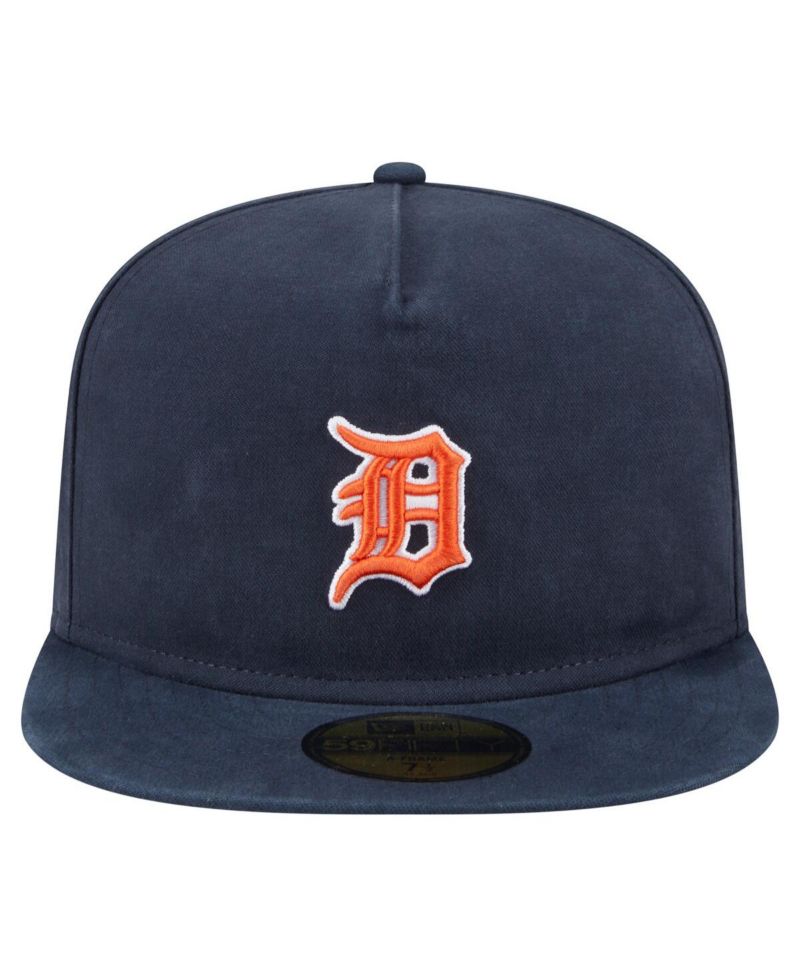Men's Black Detroit Tigers Championship Side Flag A-Frame 59FIFTY Fitted Hat
