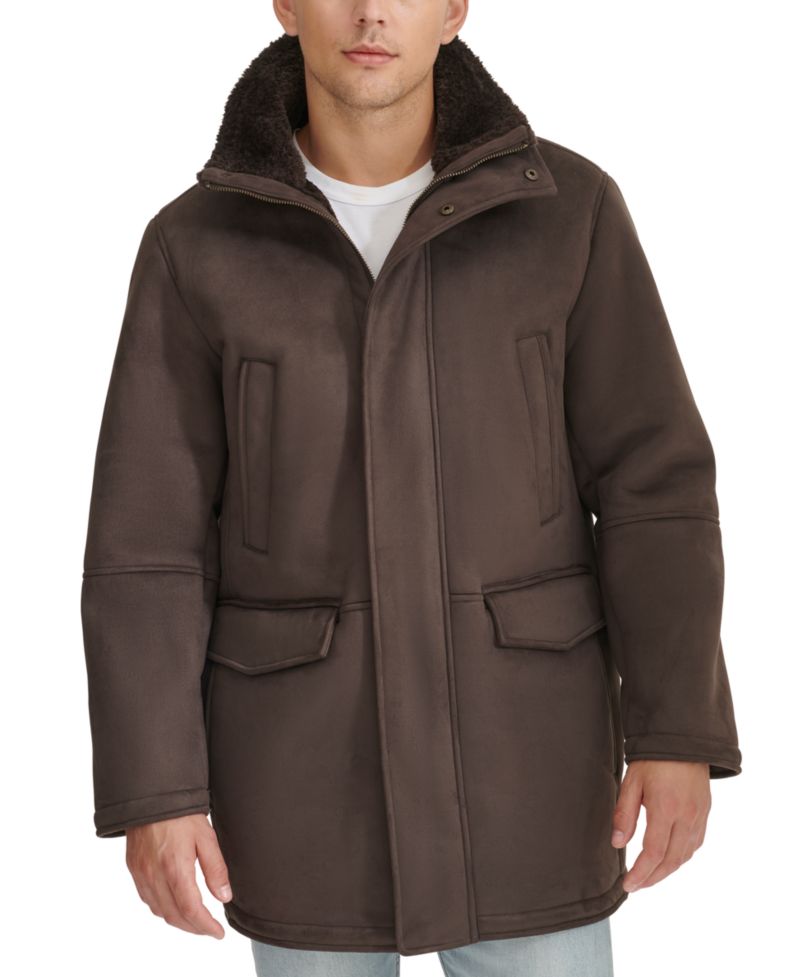 Men's Faux-Shearling Coat
