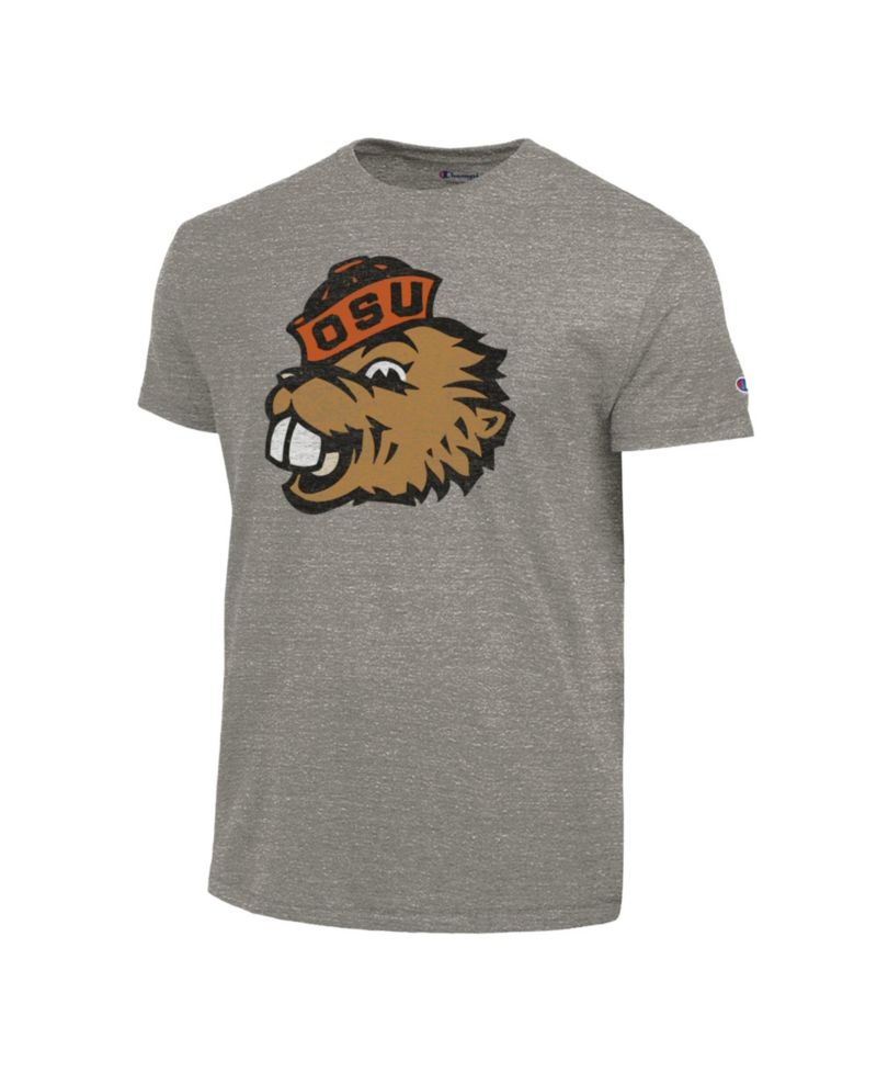 Men's Charcoal Oregon State Beavers Triumph Tri-Blend T-Shirt