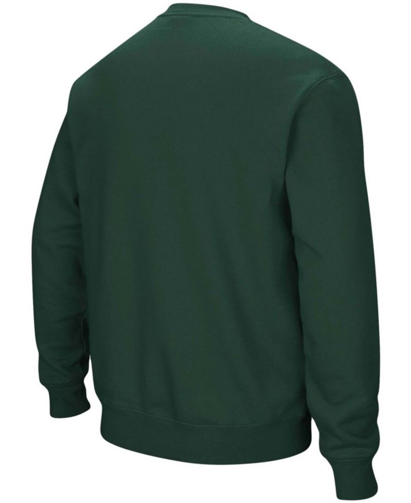 Men's Ohio Bobcats Arch Logo Tackle Twill Pullover Sweatshirt