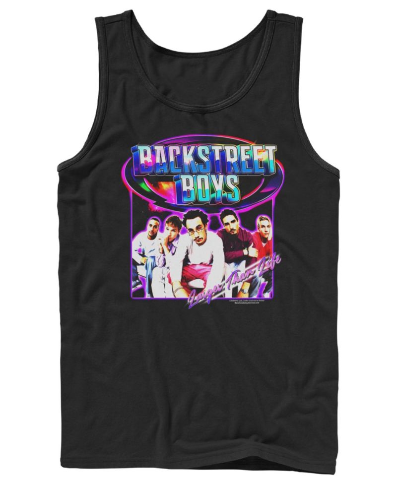 Men's Backstreet Boys Larger Than Life Group Photo Graphic Tank Top