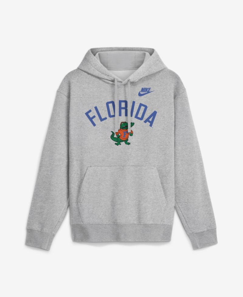 Men's Heather Gray Florida Gators Legacy Arch Club Hoodie
