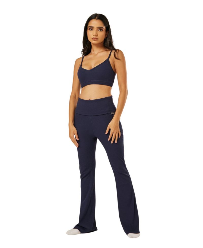 Women's Essential Everyday Foldover Flared Pants