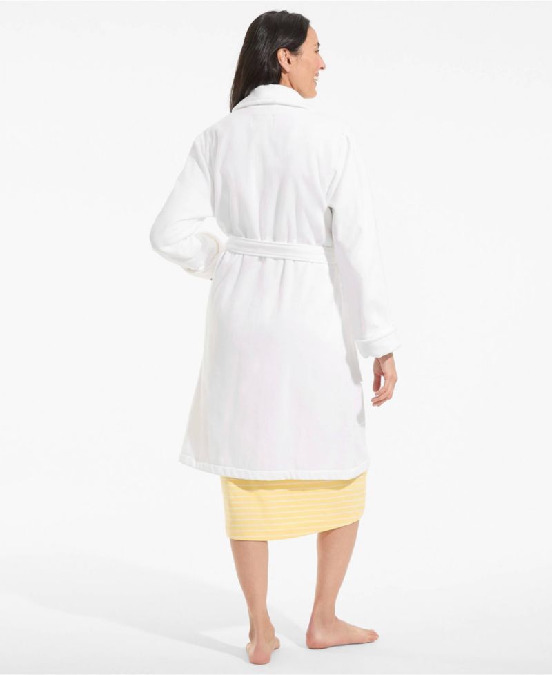 Women's Petite Cotton Terry Knee Length Spa Bath Robe