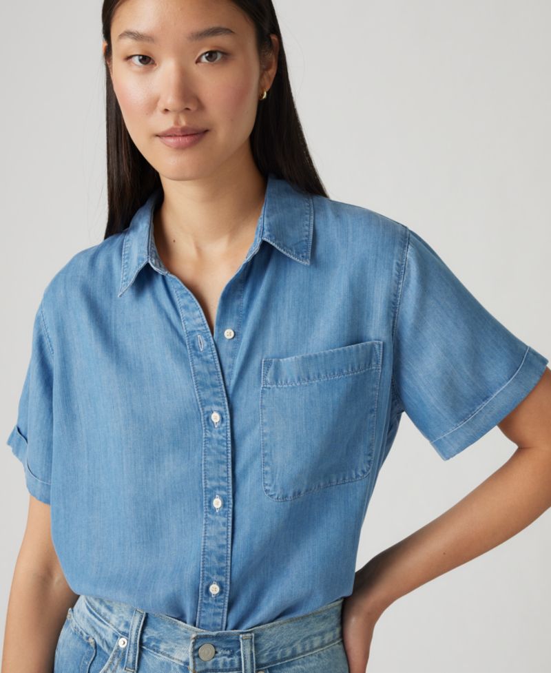 Women's Oakley Short-Sleeve Button Down Shirt