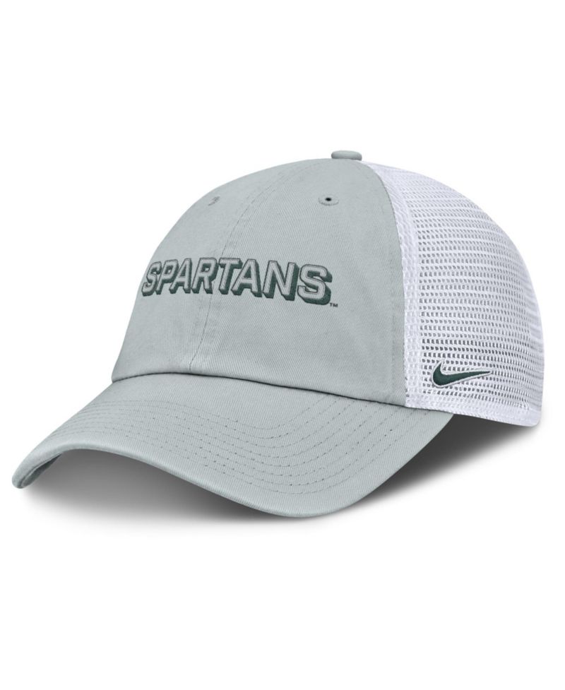 Men's Gray Michigan State Spartans 2025 Gameday On-Field Club Adjustable Trucker Hat