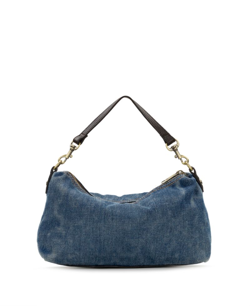 Kolena Medium Denim Hobo Crossbody Handbag