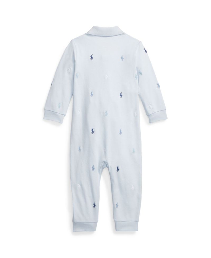 Baby Boys Polo Pony Soft Polo Coverall