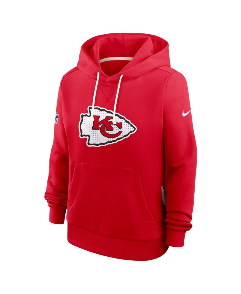 Women's Red Kansas City Chiefs Sideline Standard Issue Initial Home Dri-FIT Hoodie