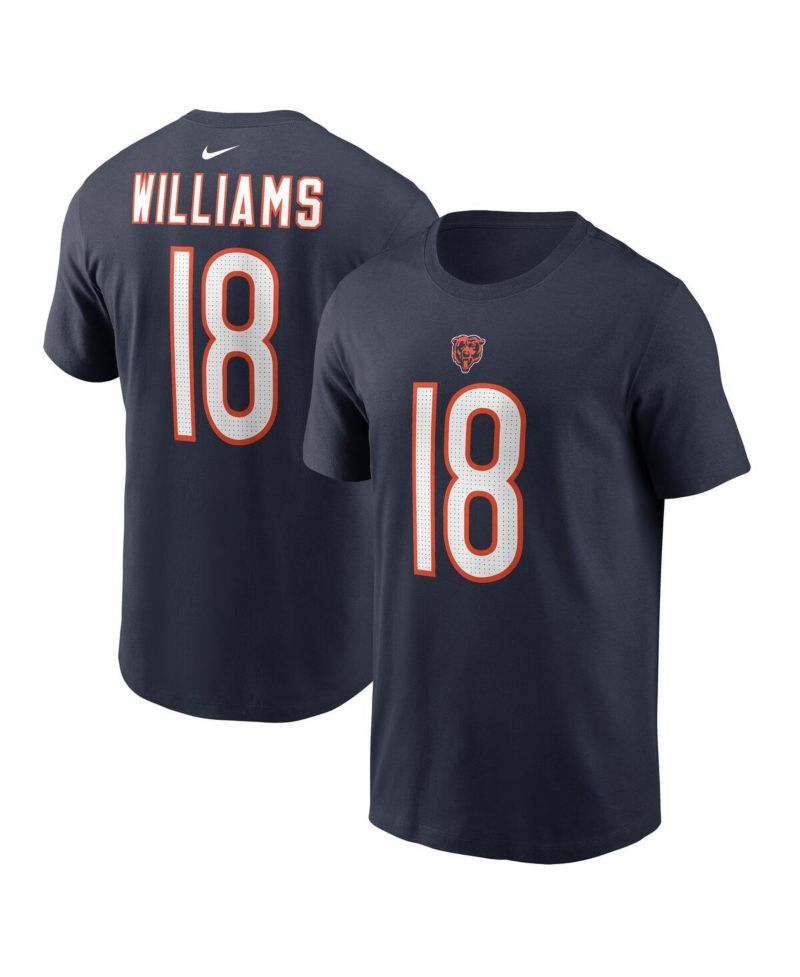 Men's Caleb Williams Chicago Bears 2024 NFL Draft First Round Pick Fuse Name & Number T-Shirt