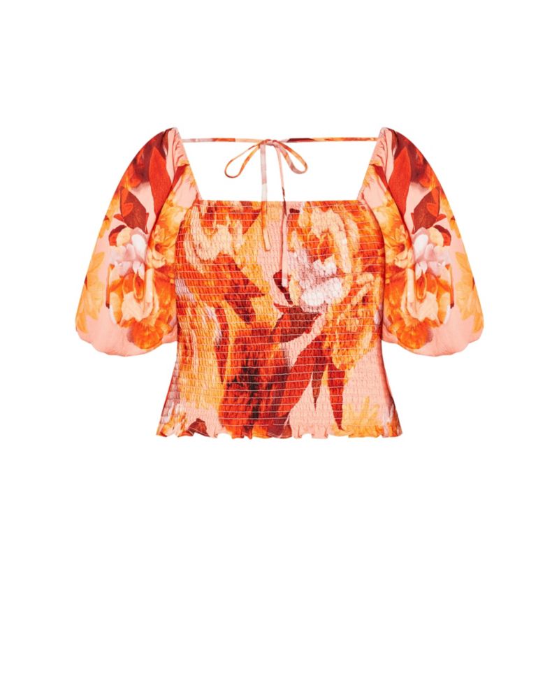 Plus Size Ruffled Top