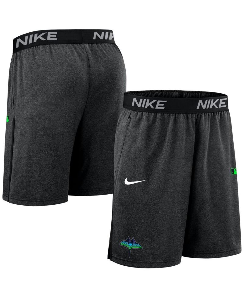 Men's Black Tampa Bay Rays Authentic Collection City Connect Performance Knit Shorts