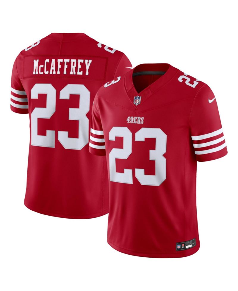 Men's Christian McCaffrey Scarlet San Francisco 49ers Vapor F.U.S.E. Stitched Limited Jersey